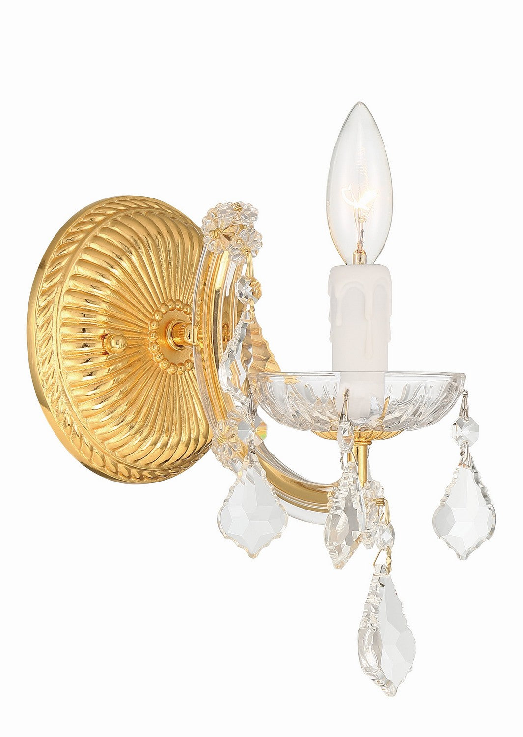 Maria Theresa One Light Wall Sconce in Gold