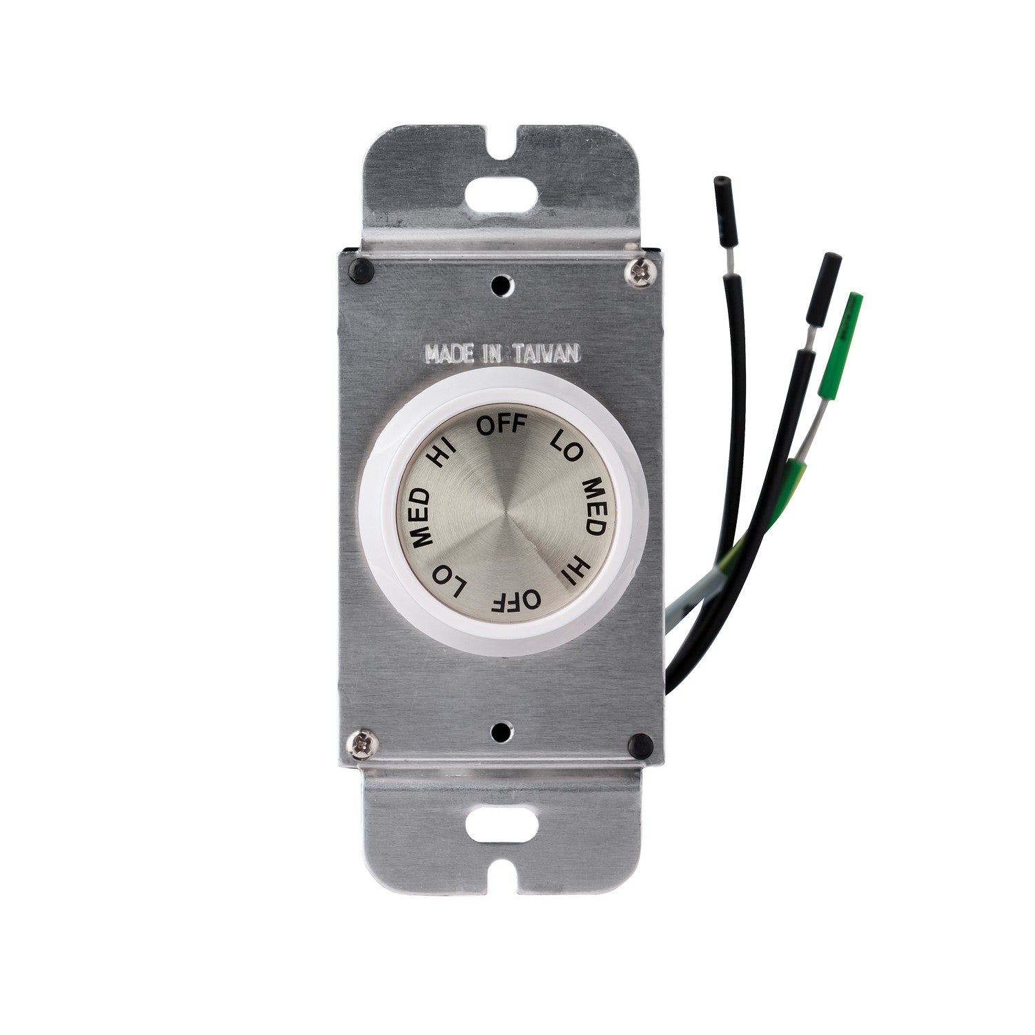 Universal 3 Speed Rotary Wall Control in White