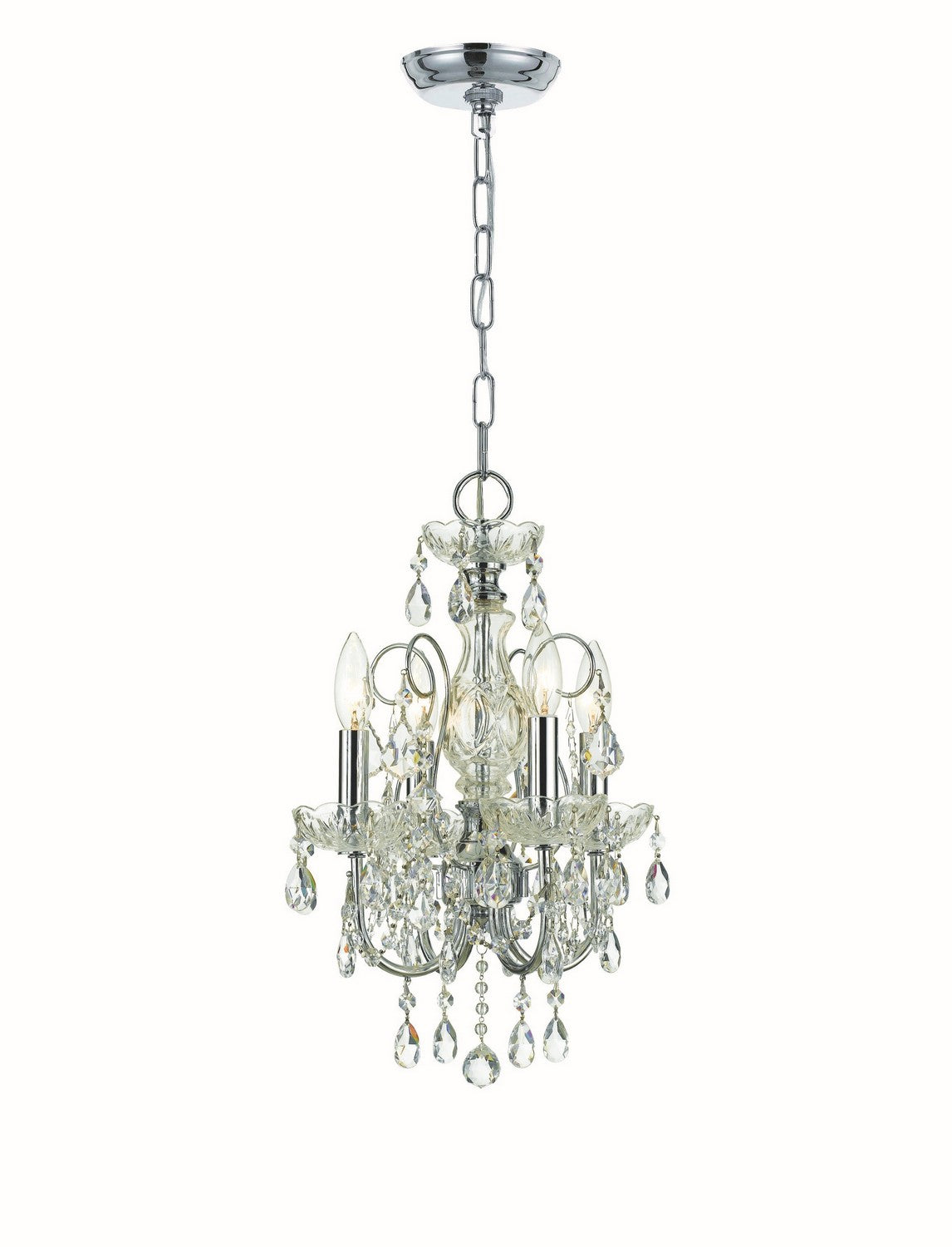 Imperial Four Light Mini Chandelier in Polished Chrome