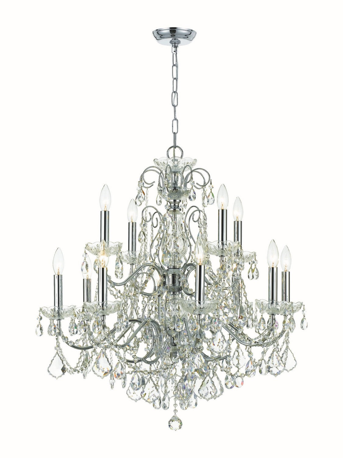 Imperial 12 Light Chandelier in Polished Chrome