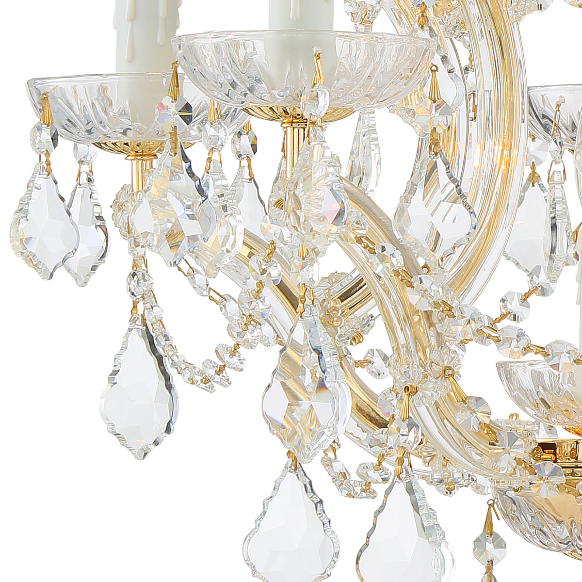 Maria Theresa Six Light Mini Chandelier in Gold