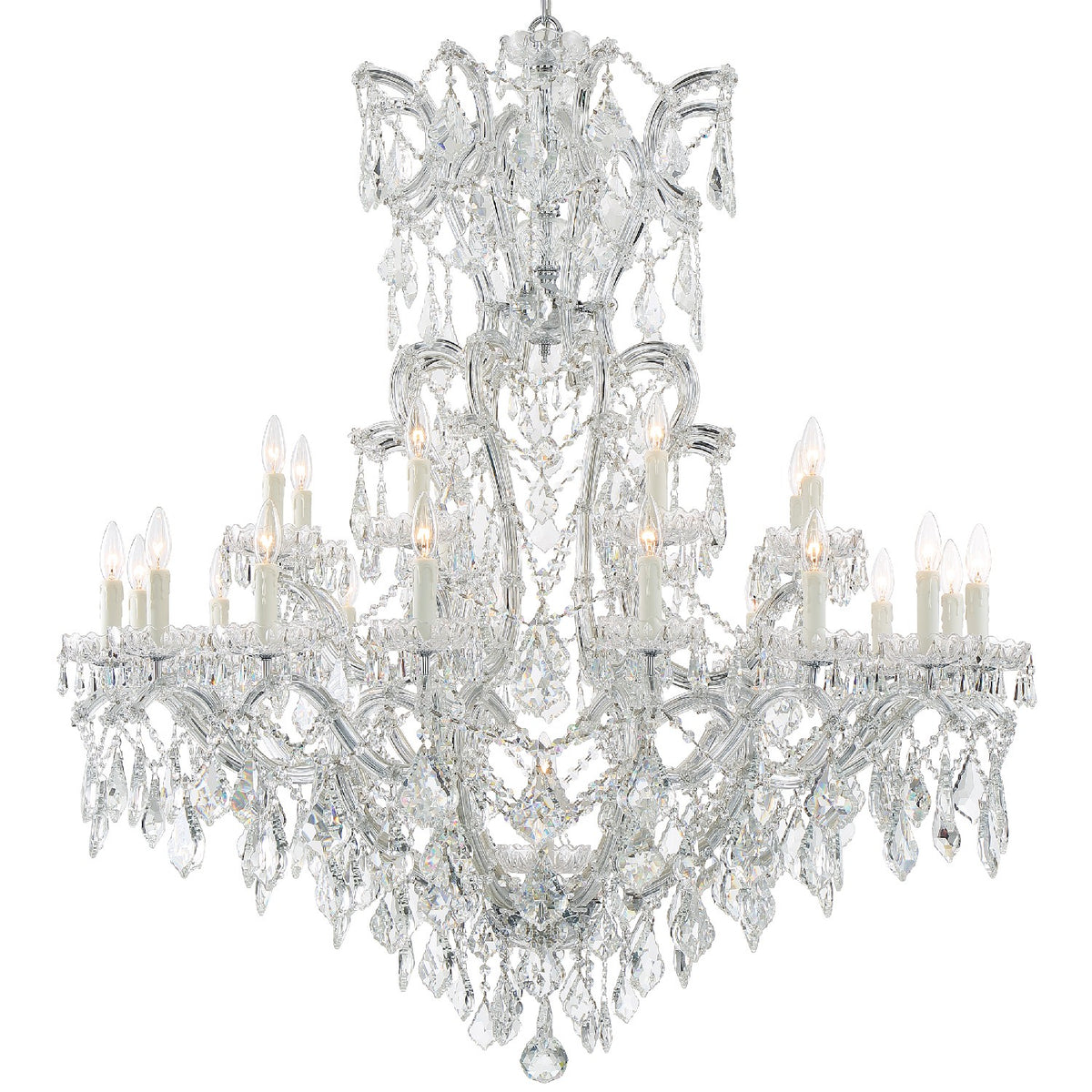 Maria Theresa 25 Light Chandelier in Polished Chrome