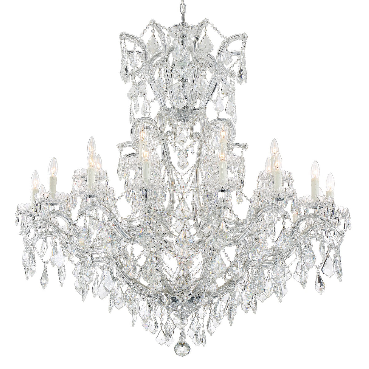 Maria Theresa 25 Light Chandelier in Polished Chrome