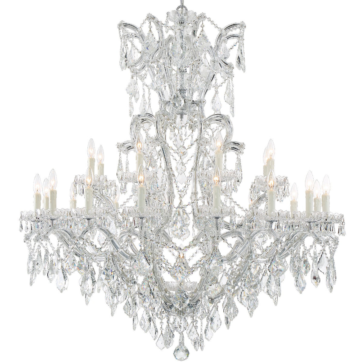 Maria Theresa 25 Light Chandelier in Polished Chrome
