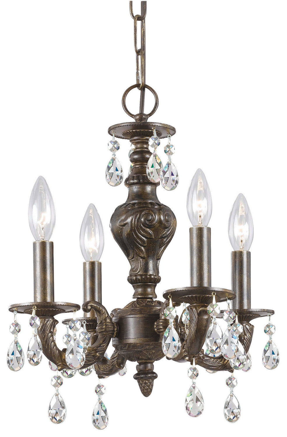 Paris Market Four Light Mini Chandelier in Venetian Bronze