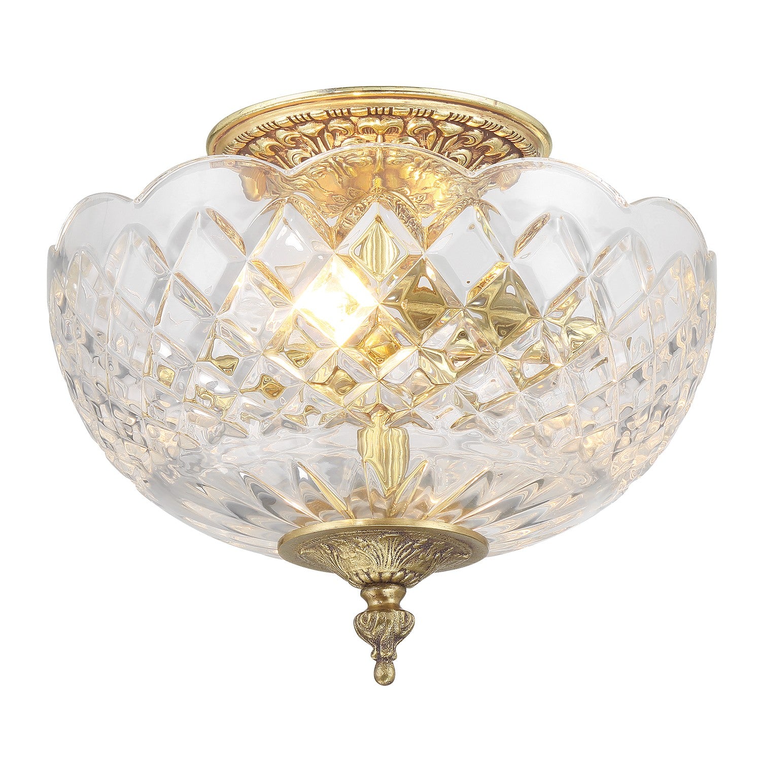 Milton Two Light Semi Flush Mount