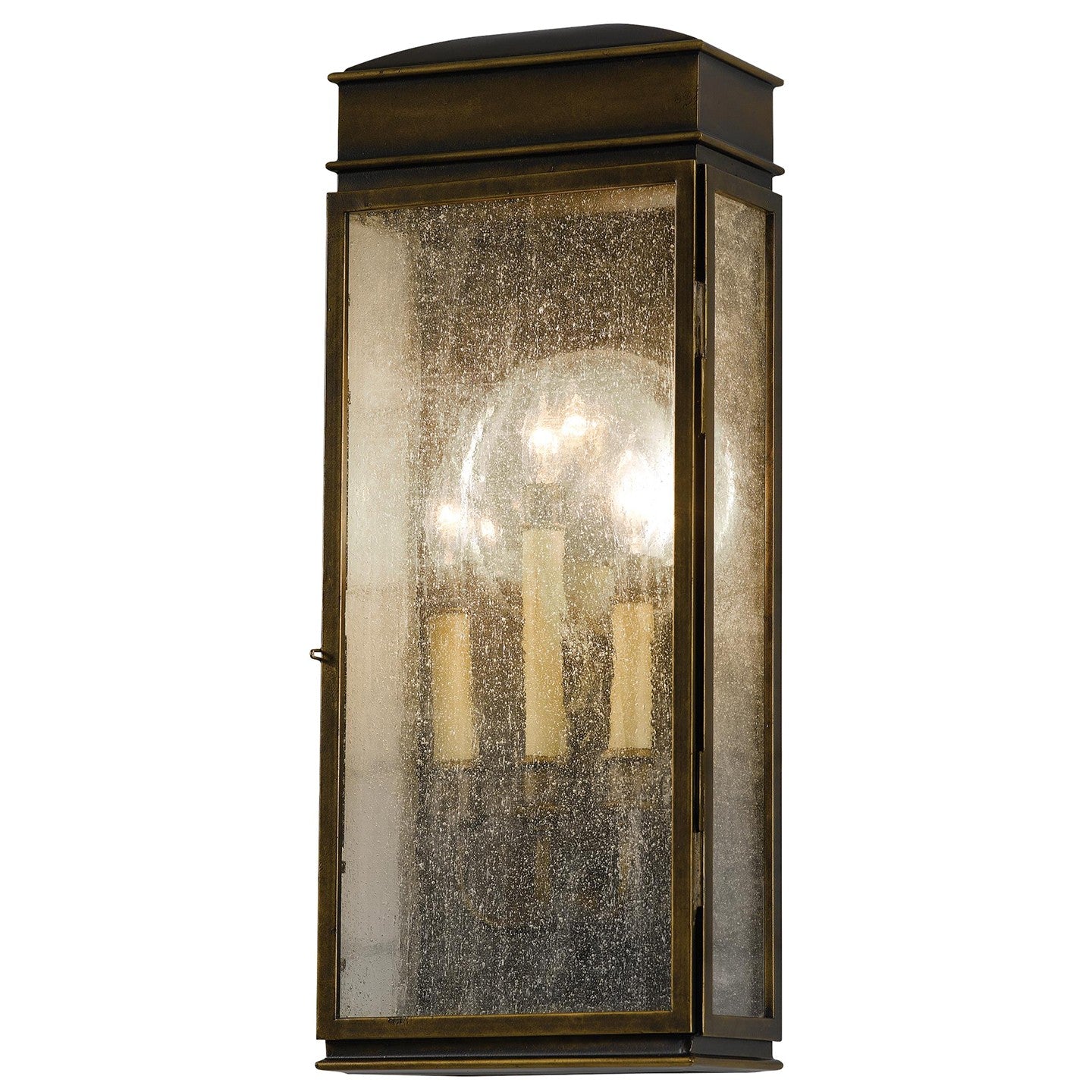 Luminaire extérieur à trois lumières Whitaker en bronze astral