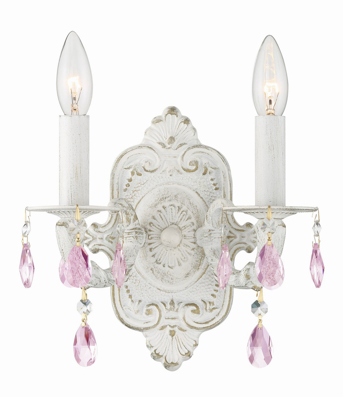 Paris Market Two Light Wall Sconce in Antique White