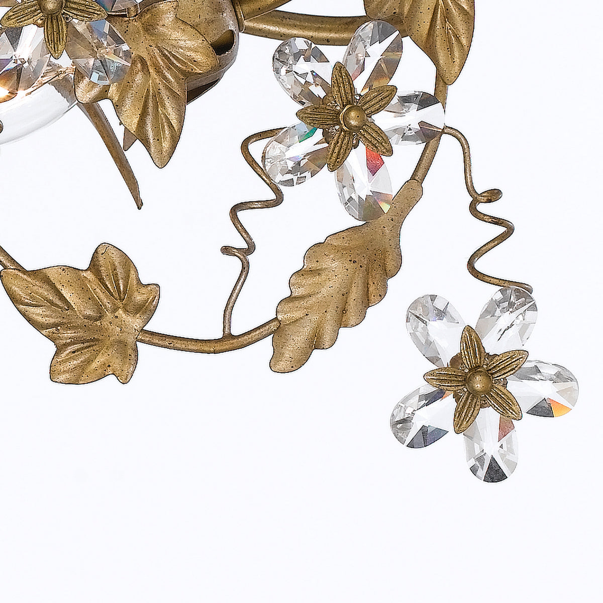 Paris Market Six Light Semi Flush Mount in Gold Leaf