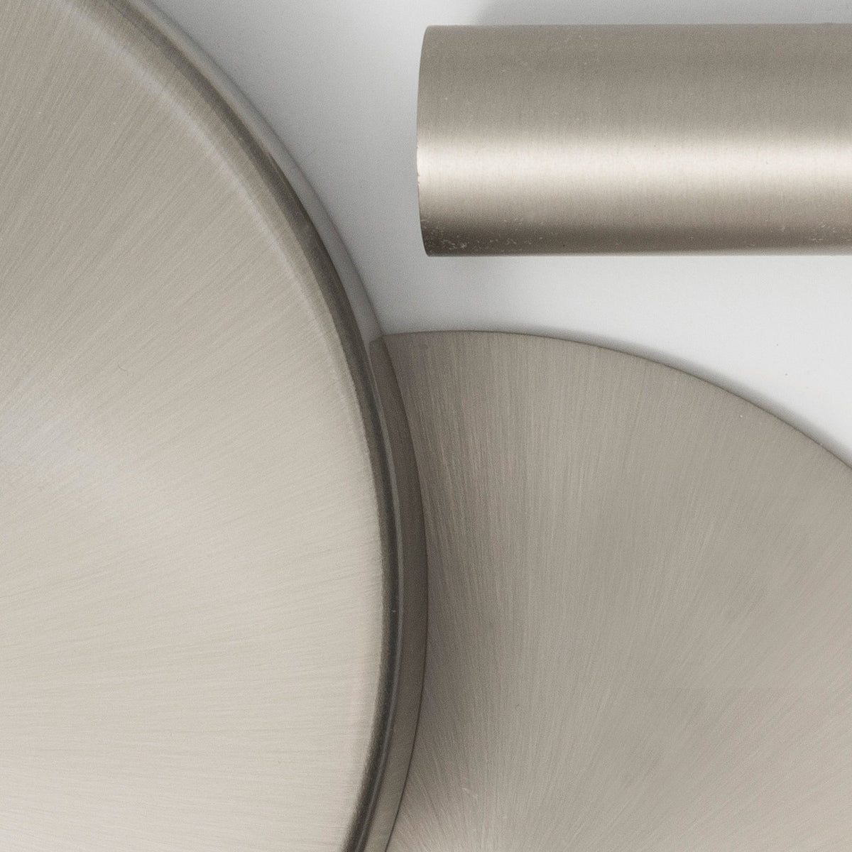 Luxo Three Light Flush Mount in Satin Nickel