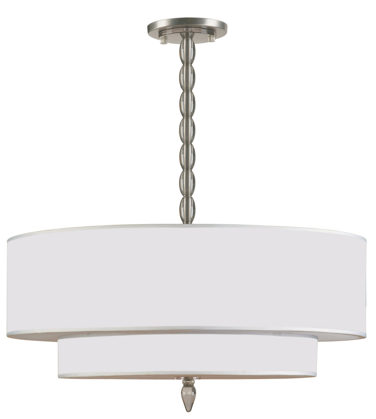 Luxo Five Light Chandelier in Satin Nickel