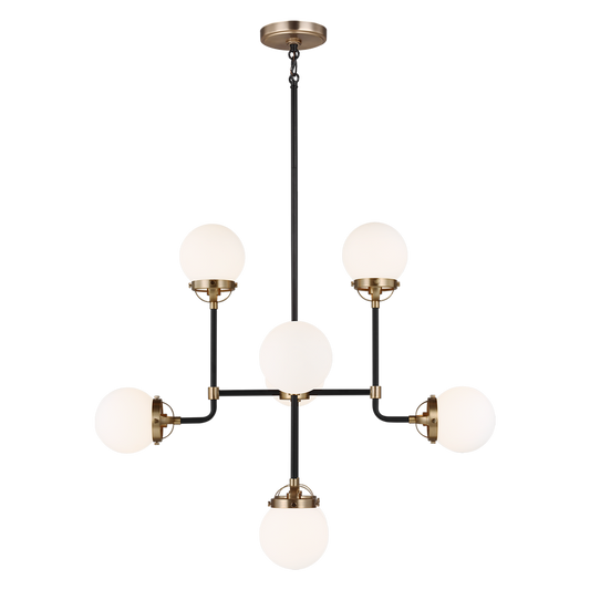 Cafe Eight Light Small Chandelier