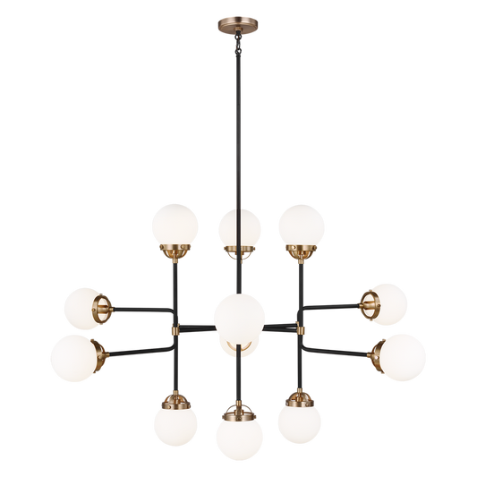 Cafe Twelve Light Large Chandelier