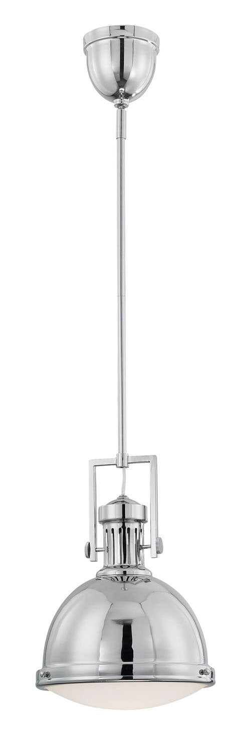 Chival One Light Pendant in Polished Nickel