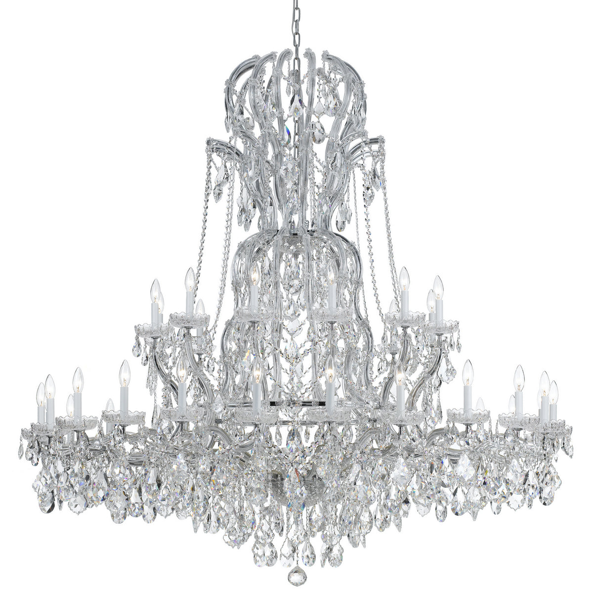 Maria Theresa 37 Light Chandelier in Polished Chrome