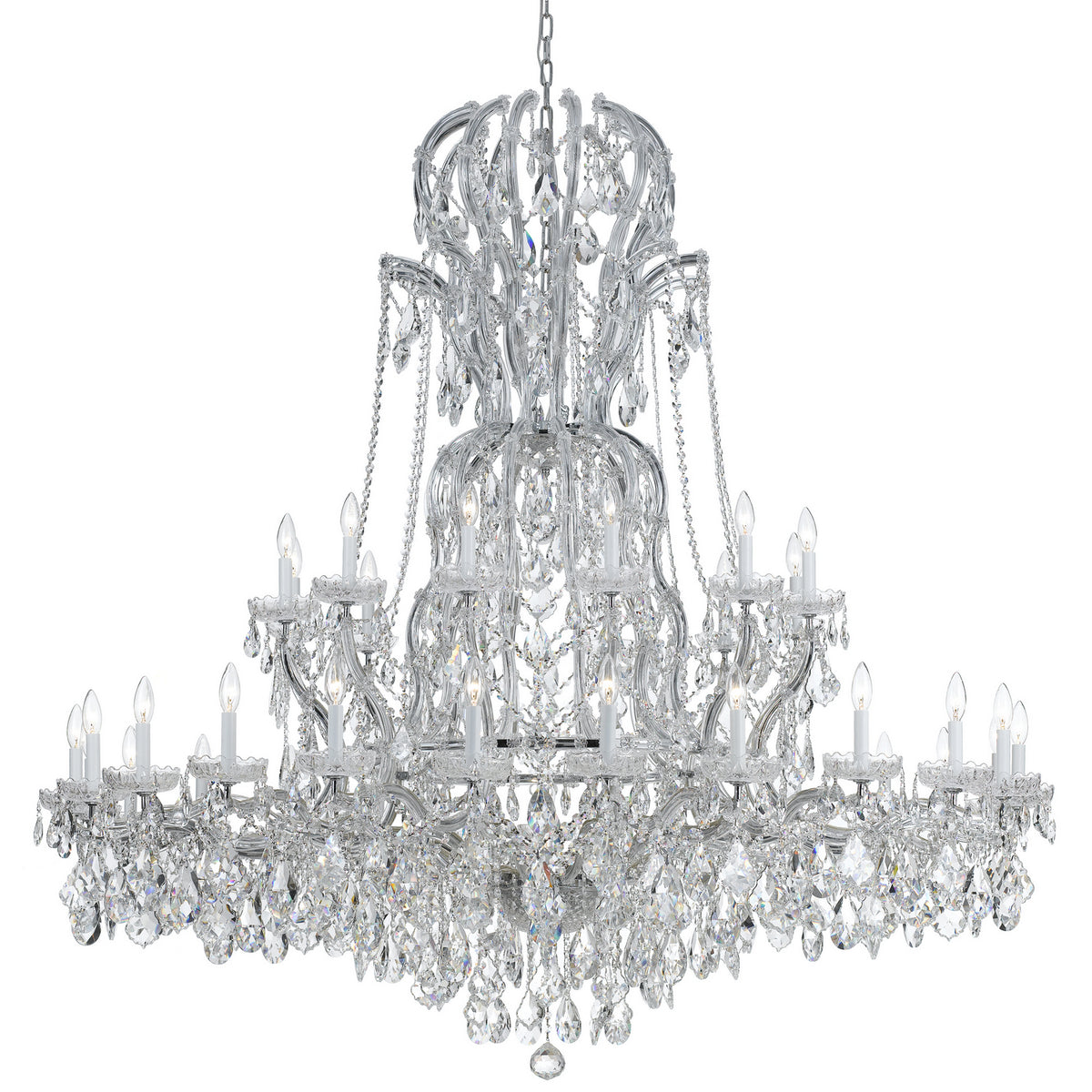 Maria Theresa 37 Light Chandelier in Polished Chrome
