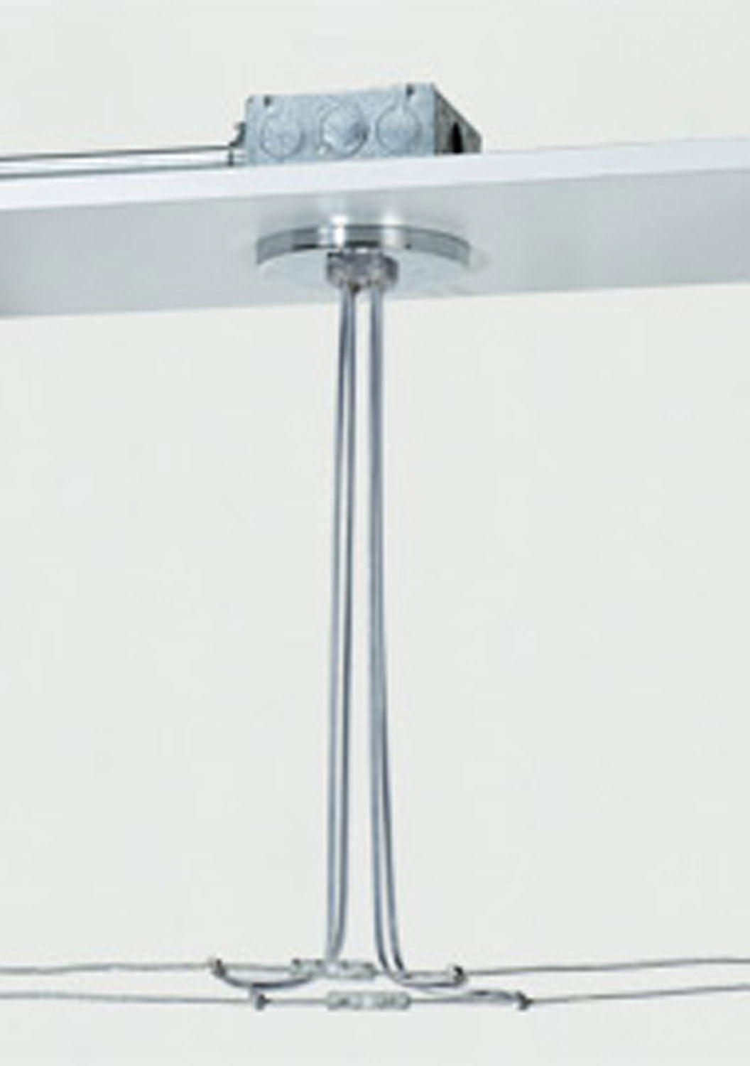 Kable Lite 4" Round Power Feed Canopy Dual-Feed in Satin Nickel