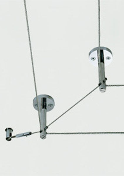 Kable Lite Rigid Post Standoff in Satin Nickel