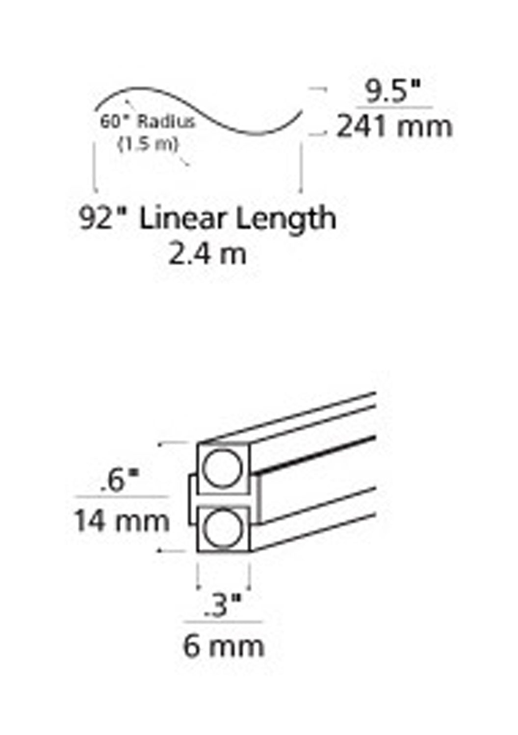 Pre-Bent S Curve Monorail