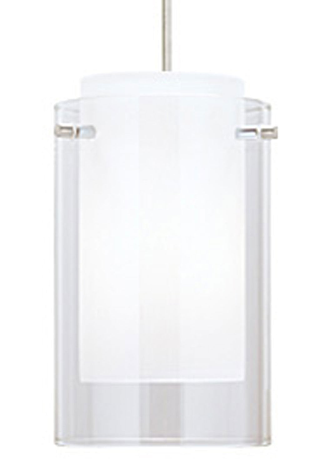 Suspension Echo One en nickel satiné