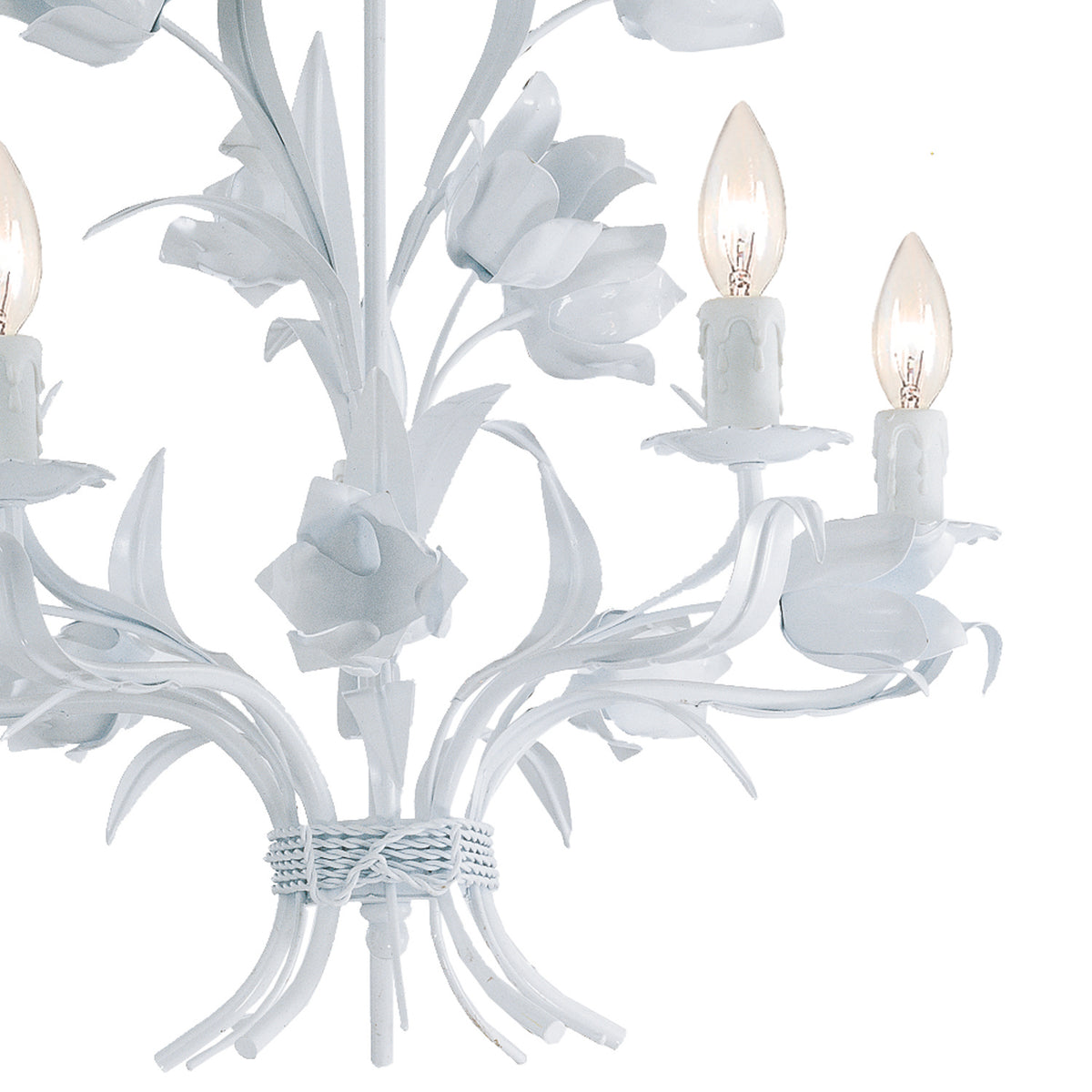 Southport Five Light Chandelier in Wet White