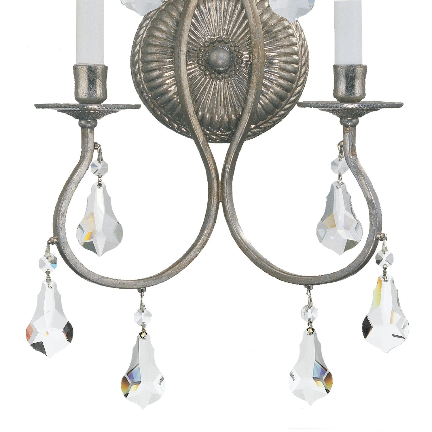 Ashton Two Light Wall Sconce in Olde Silver