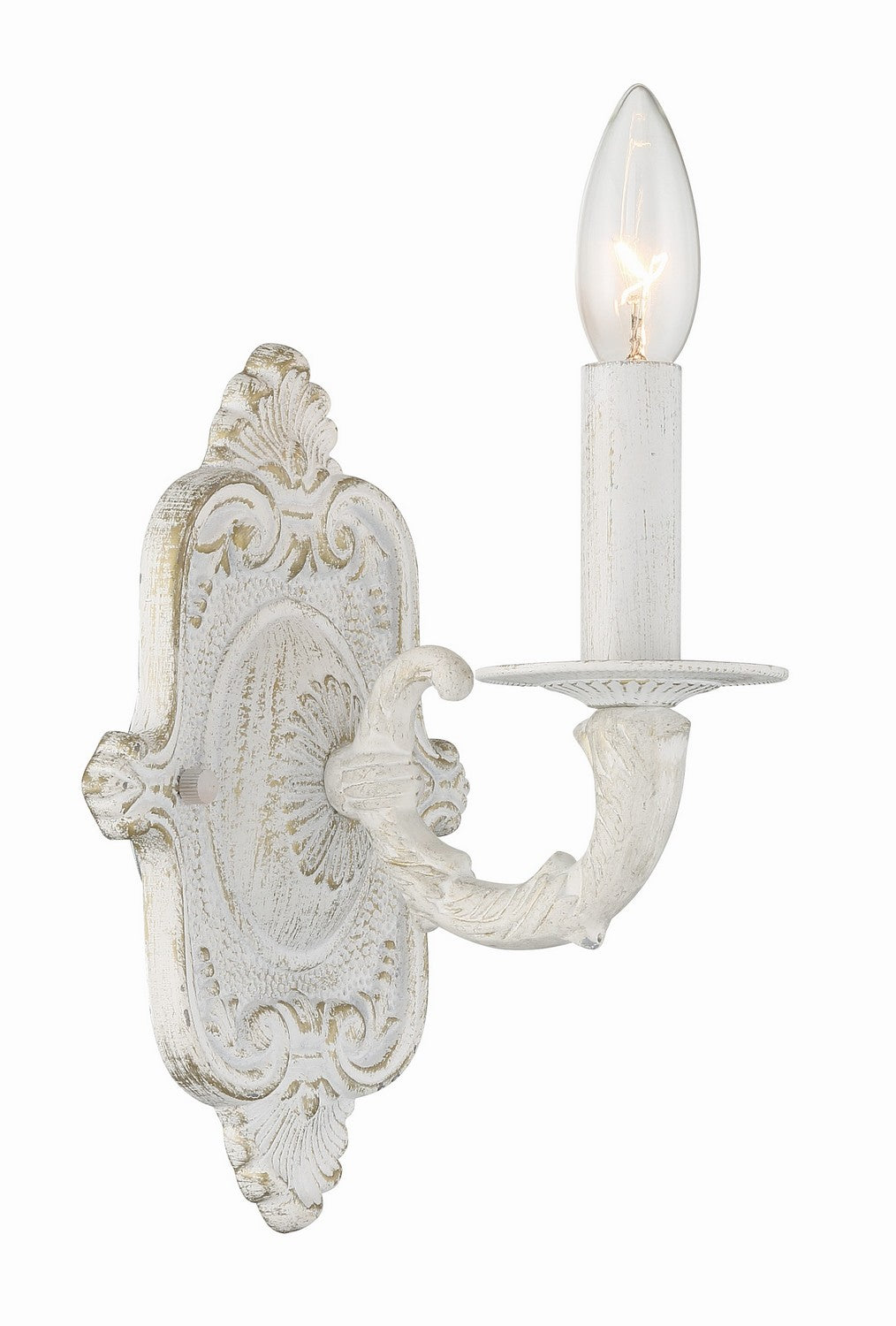 Paris Market One Light Wall Sconce in Antique White