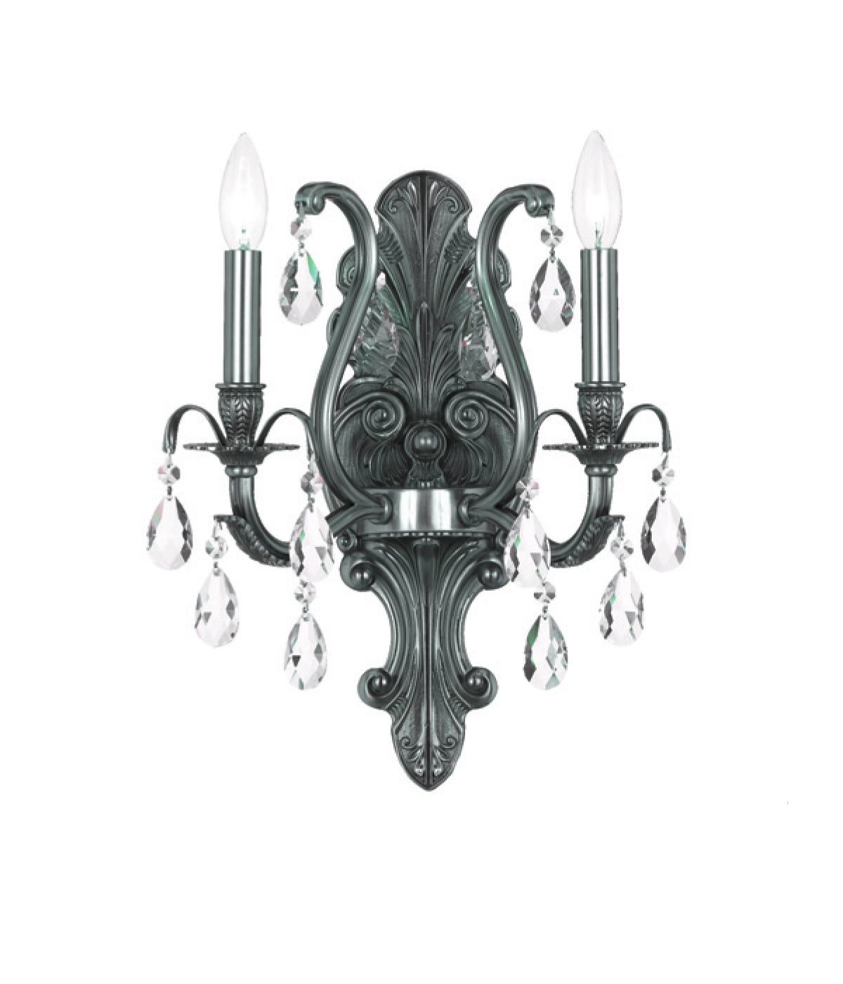Dawson Two Light Wall Sconce in Pewter