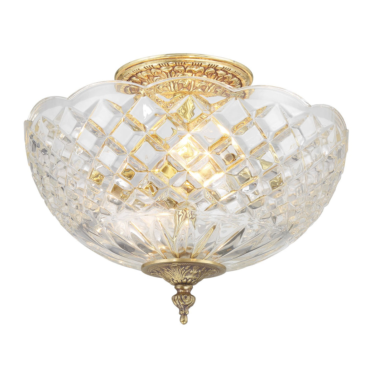 Milton Two Light Semi Flush Mount