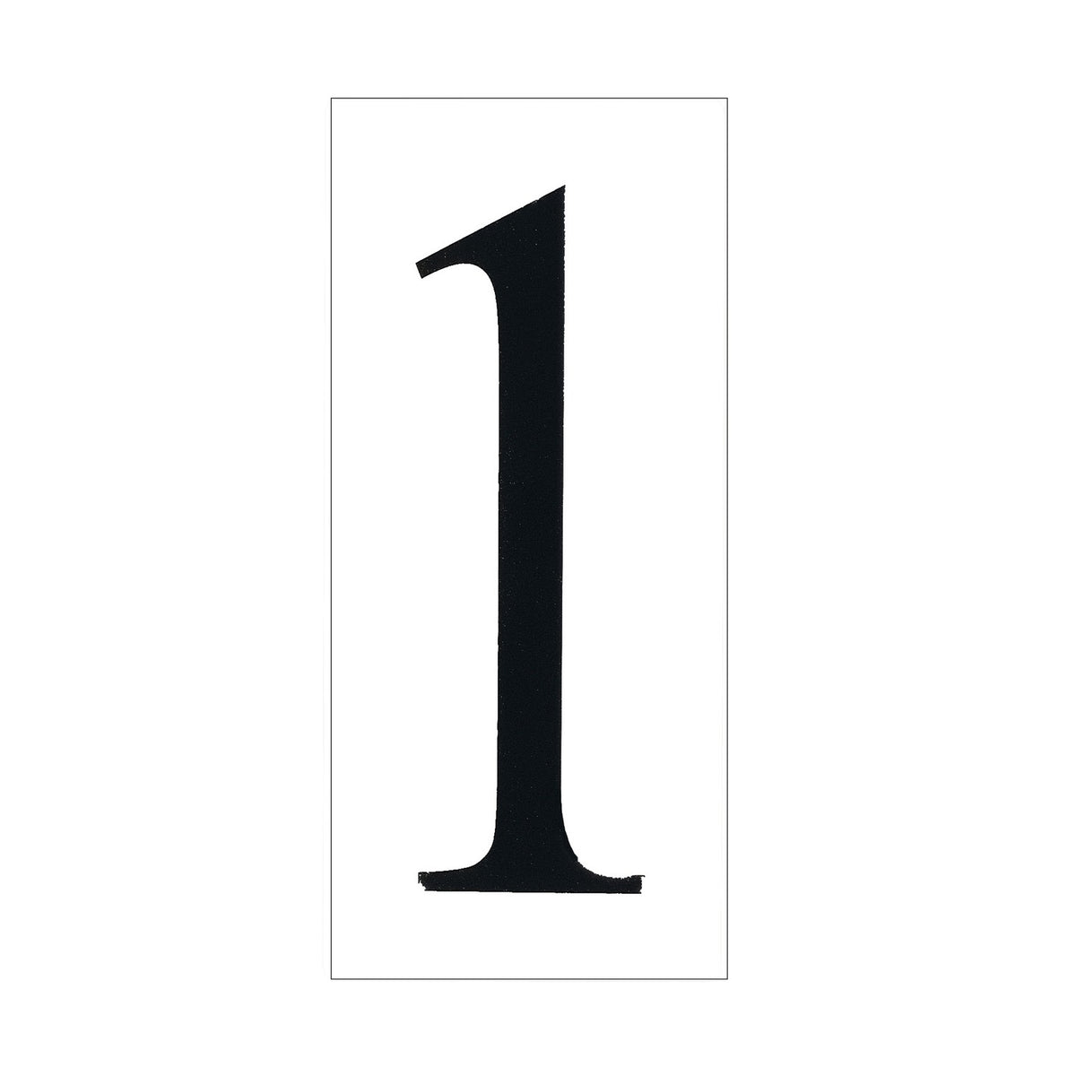 Address Light Address Number Tile in White Plastic