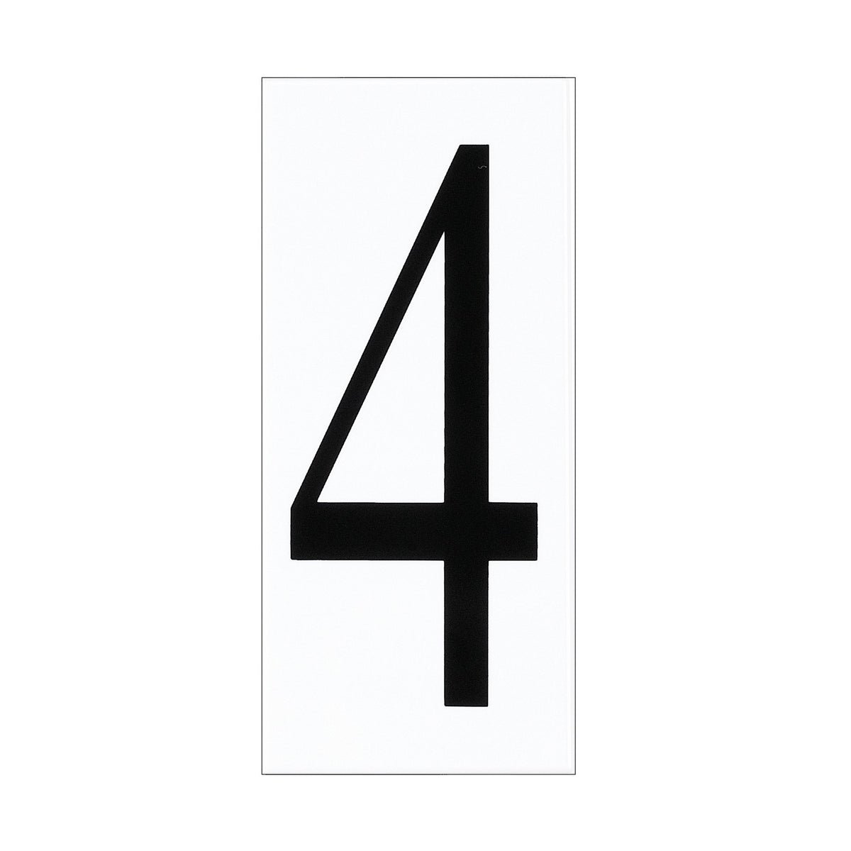 Address Light Address Number Tile in White Plastic