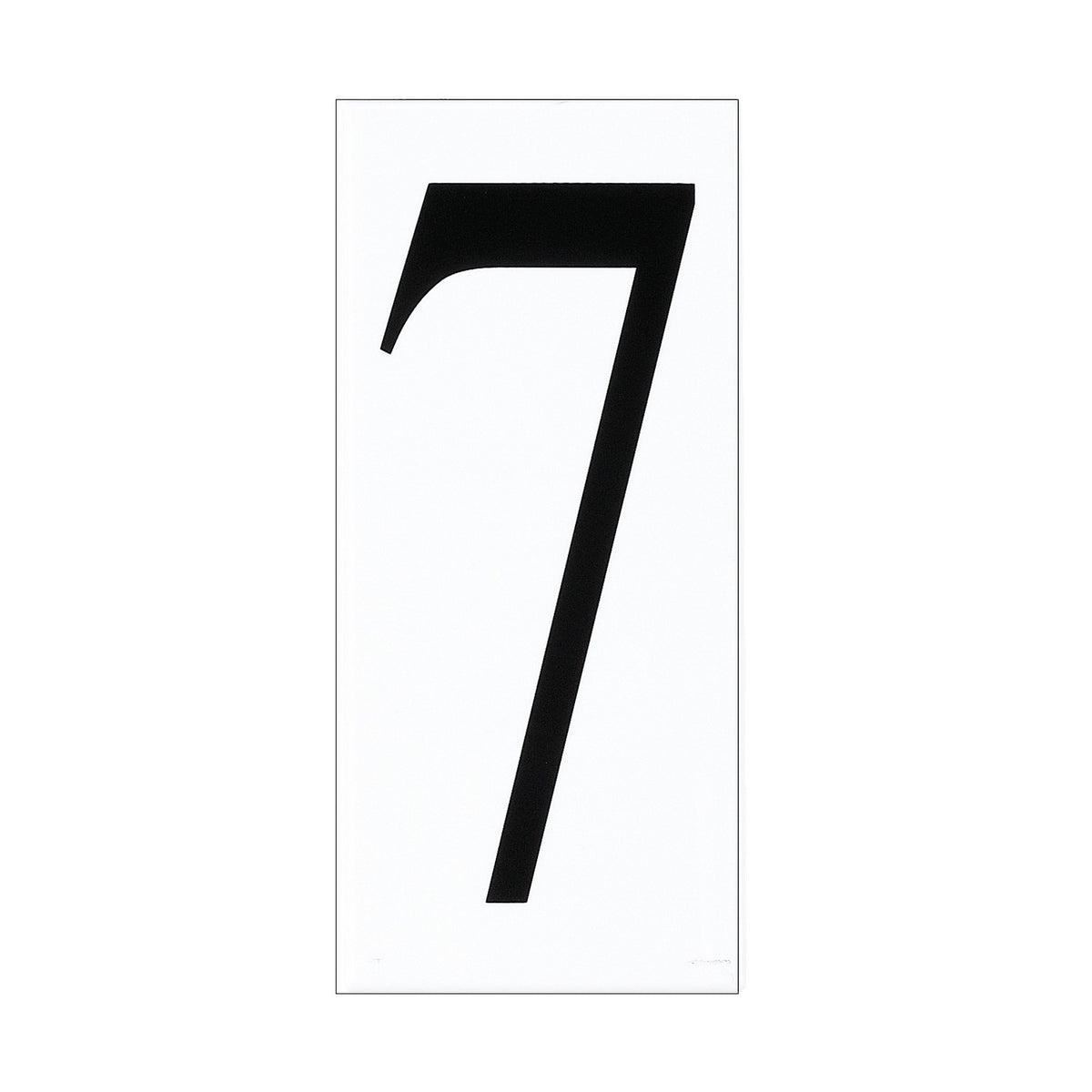 Address Light Address Number Tile in White Plastic
