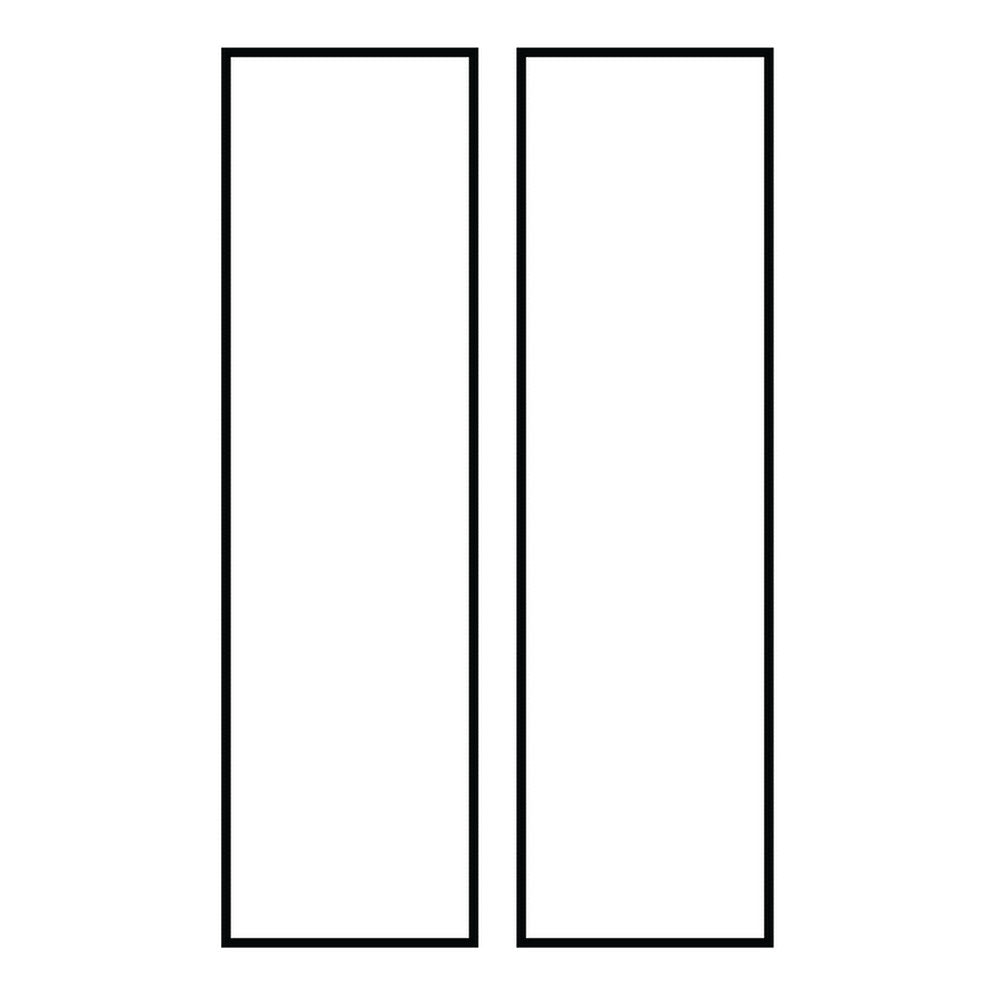 Address Light Address Number Tile in White Plastic
