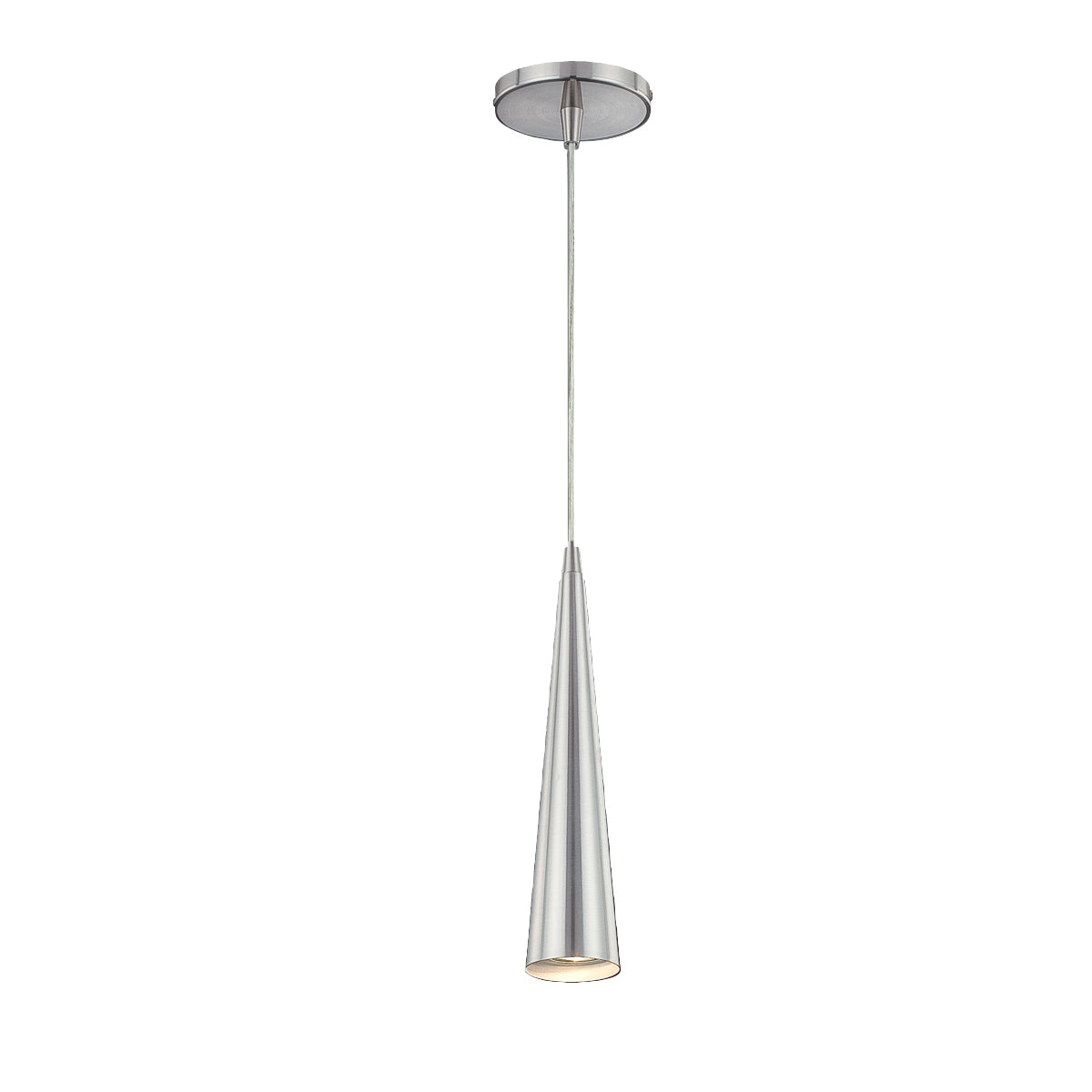 Sliver One Light Pendant in Polished Nickel