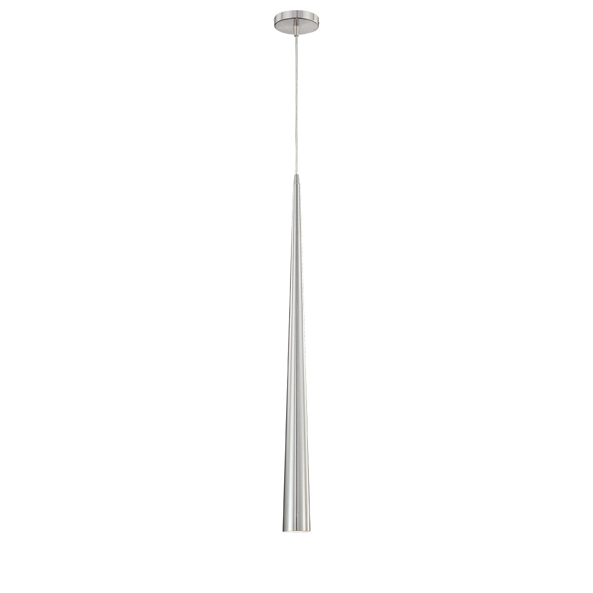 Sliver One Light Pendant in Polished Nickel