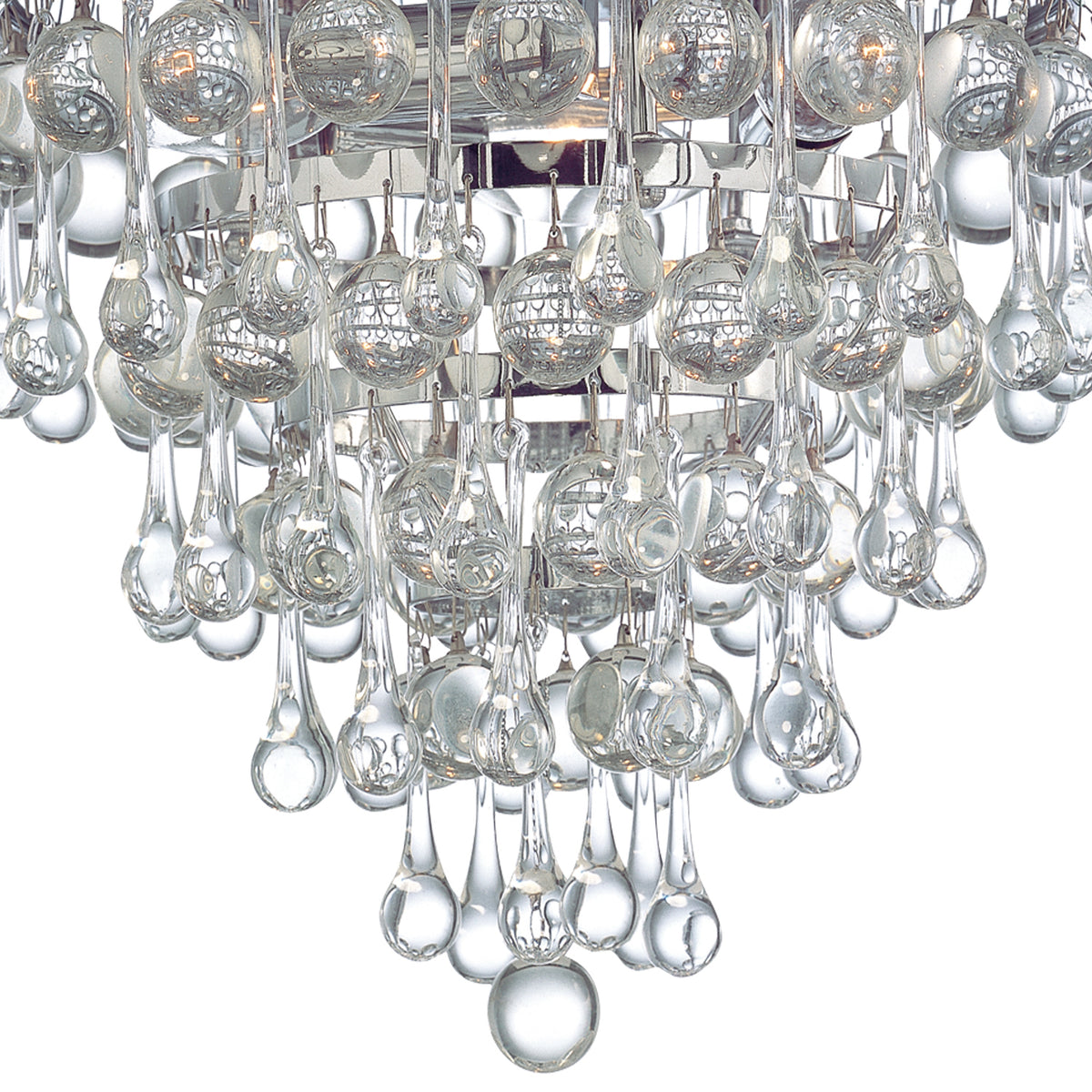 Calypso Three Light Flush Mount in Polished Chrome