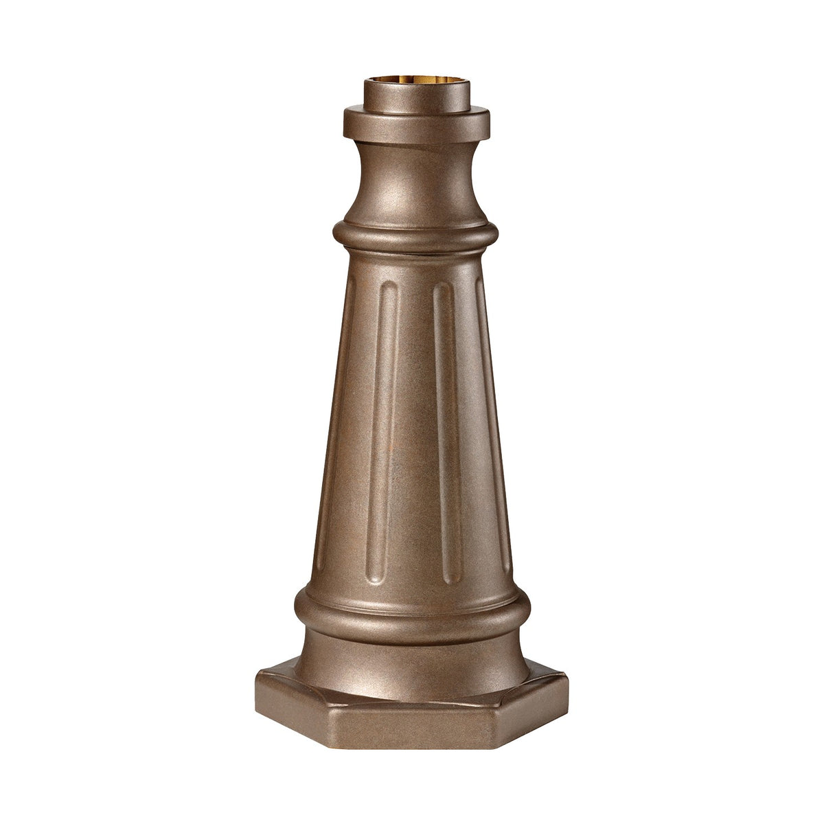 Outdoor Post Base Postbase in Corinthian Bronze