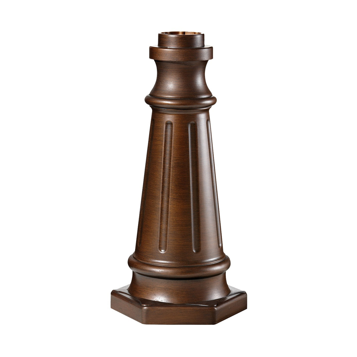 Outdoor Post Base Postbase in Heritage Bronze
