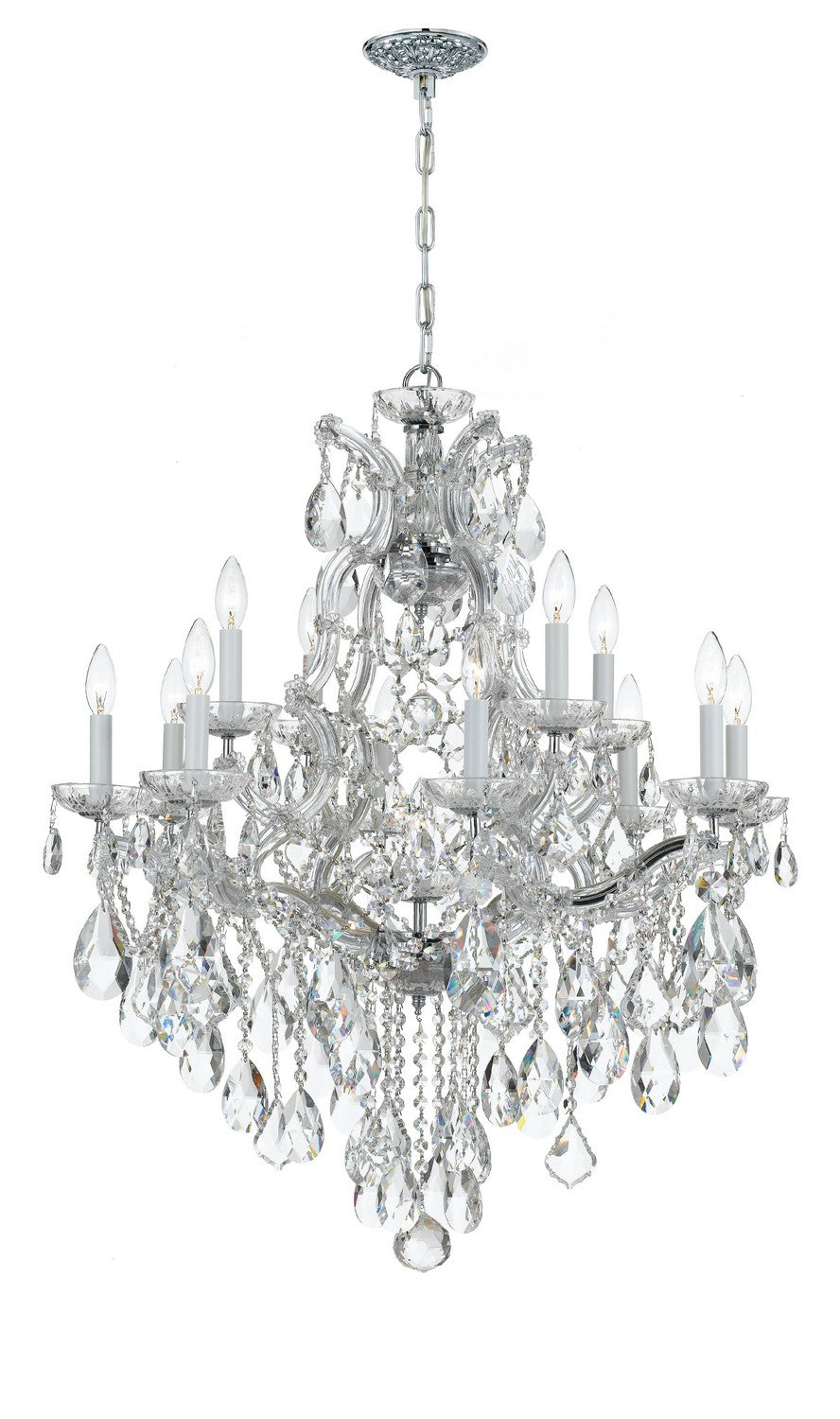 Maria Theresa 13 Light Chandelier in Polished Chrome