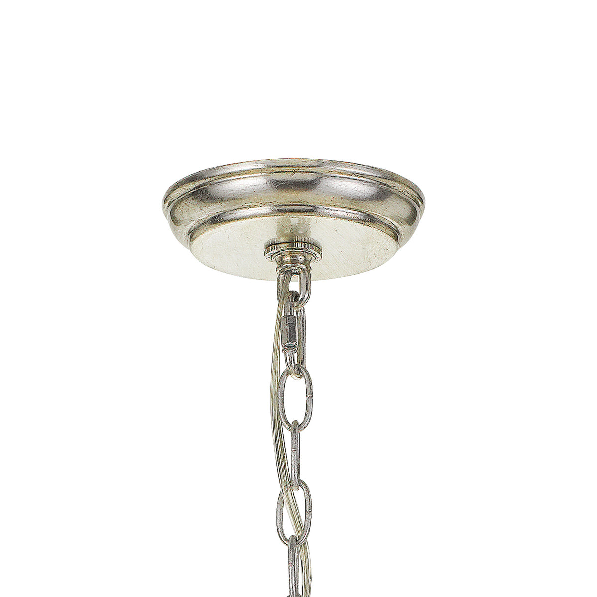 Metro Three Light Mini Chandelier in Antique Silver