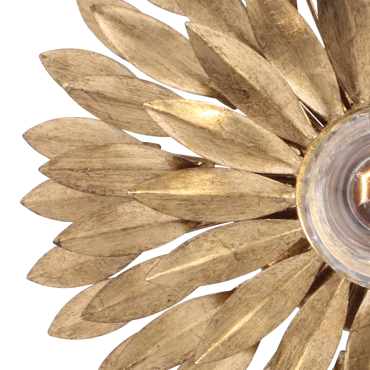 Broche One Light Wall Sconce in Antique Gold