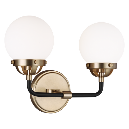 Applique murale/salle de bain à deux lumières Café