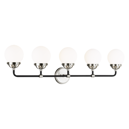 Applique murale/salle de bain à cinq lumières Café