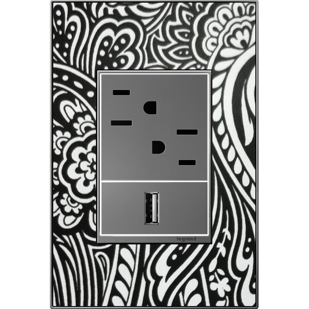 Plaque murale sans vis Adorne One-Gang-Plus – Habillage