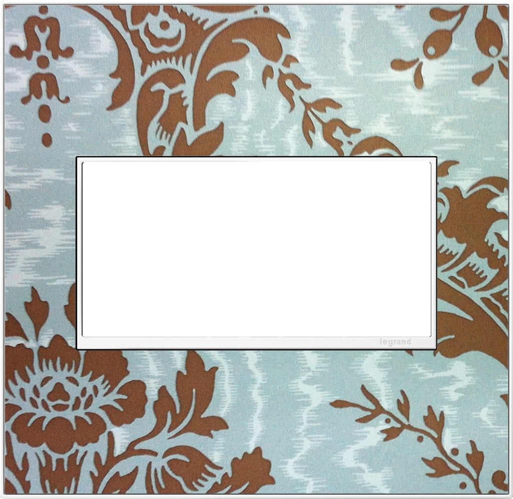 Adorne Two-Gang Screwless Wall Plate Trim