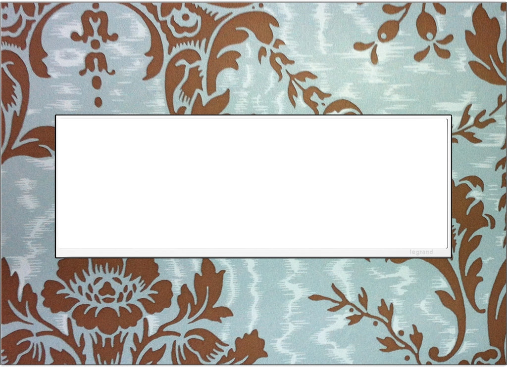 Adorne Three-Gang Screwless Wall Plate Trim