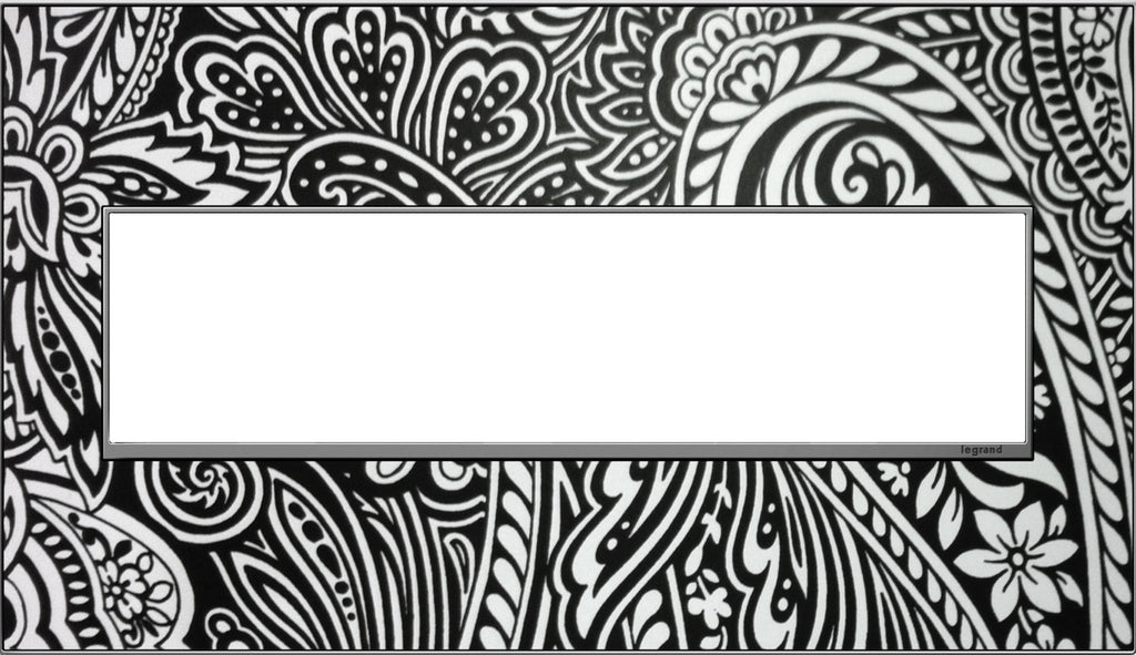 Adorne Four-Gang Screwless Wall Plate Trim
