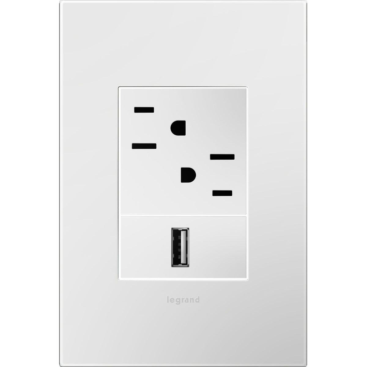Adorne One-Gang-Plus Plaque murale sans vis avec Microban