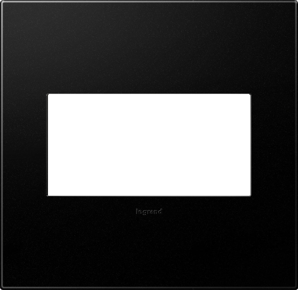 Adorne Two-Gang Screwless Wall Plate with Microban