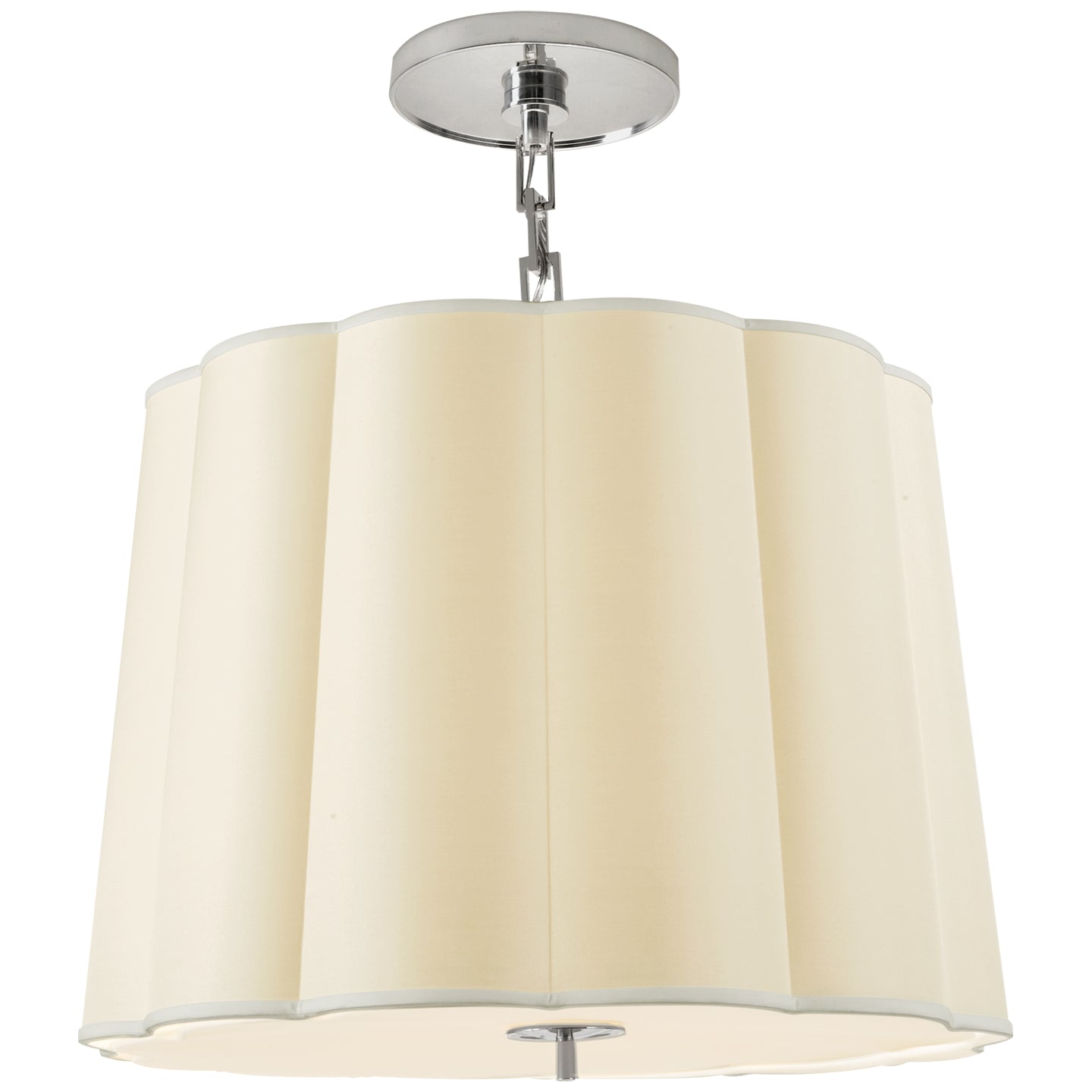 Suspension simple en forme de coquille Saint-Jacques